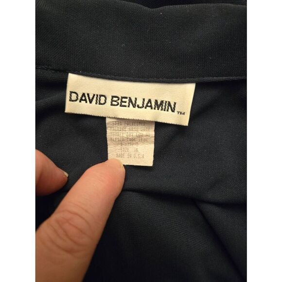 David Benjamin Vintage Women's Size 18 Navy Maxi Dress - Picture 6 of 7